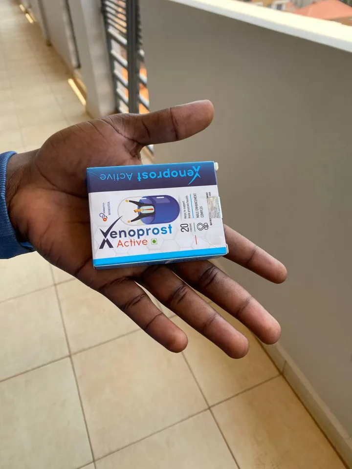 Xenoprost Active box resting on a metal surface